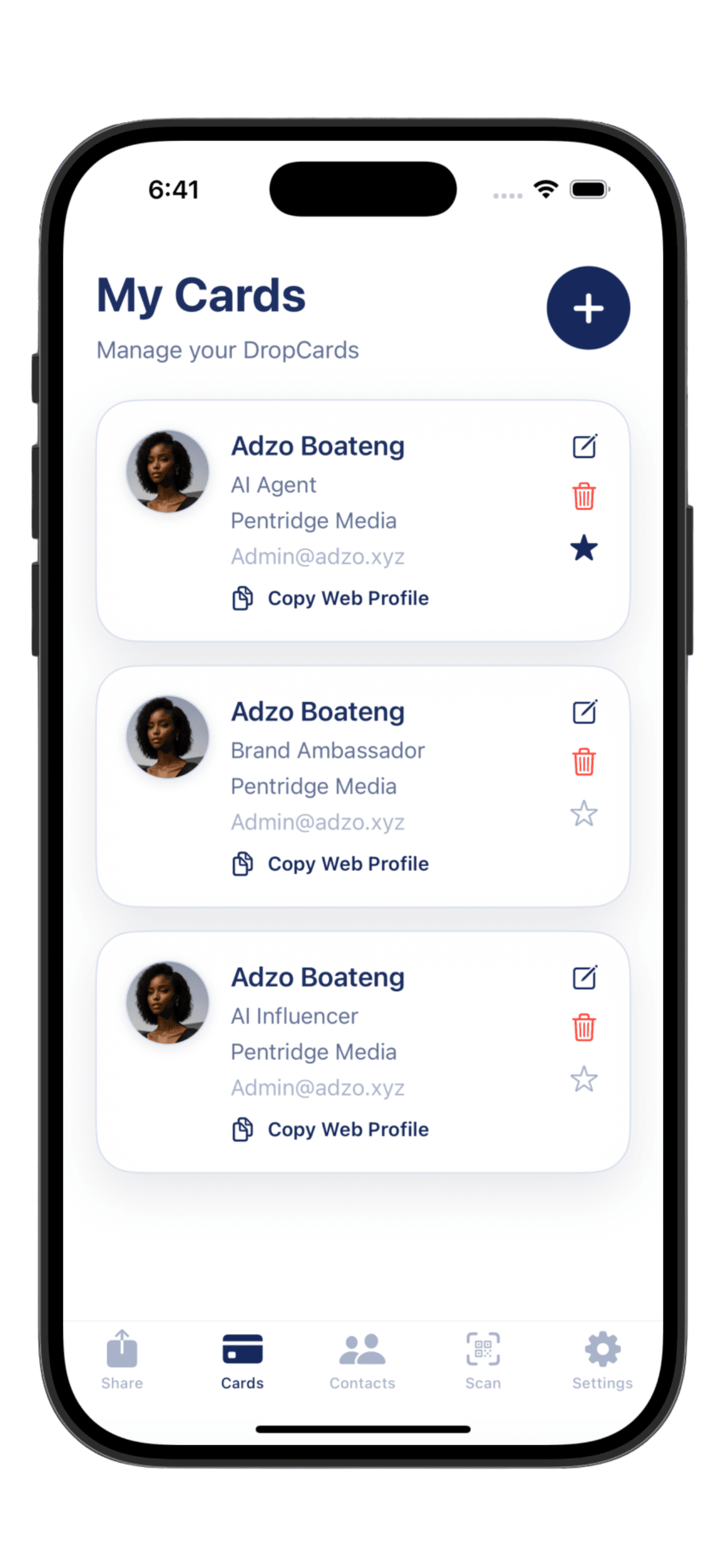 Create your digital card
